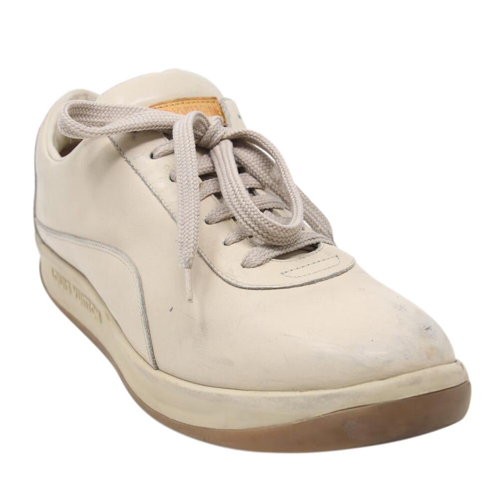 Louis Vuitton Beige 9.5  Women's Low Calfskin Lace LV-S0917P-A064 - Picture 8 of 10